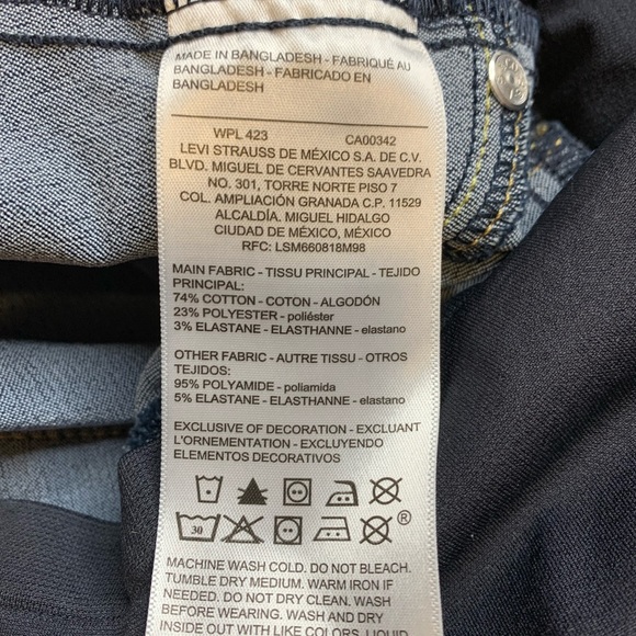 🍉Levi’s signature jean’s maternity, stretchy black band, EUC, XL, two available - Picture 7 of 9